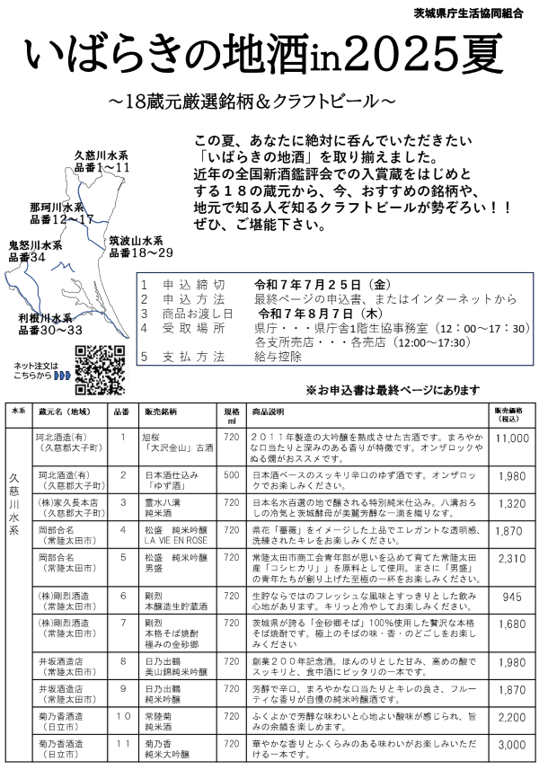 いばらきの地酒2025夏